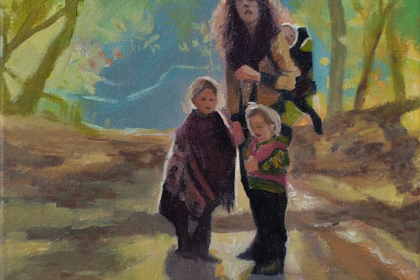 Vrouw en kinderen