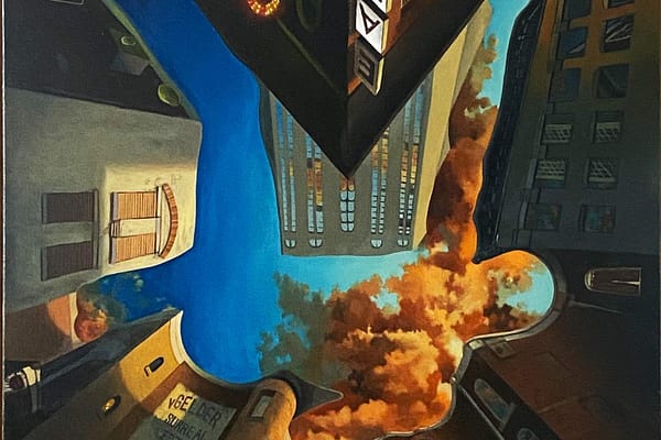 Surreal Estate oilpainting olieverf schilderij