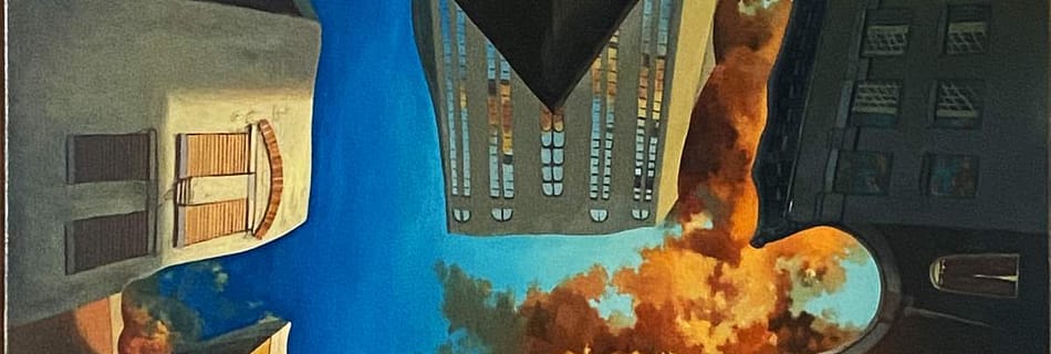 Surreal Estate oilpainting olieverf schilderij